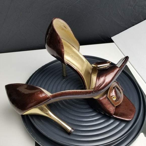Tahari Shoes - Tahari Riley d'orsay opentoe bronze with gold heel